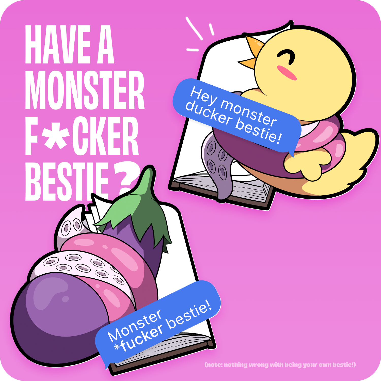 Monster F*cker Besties Stickers – Image #3