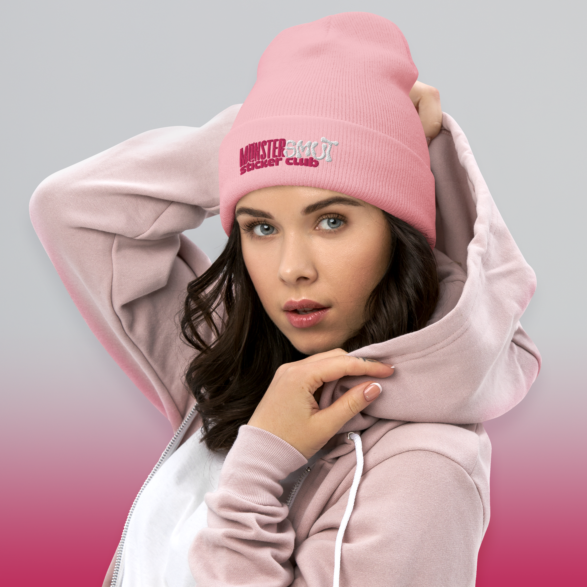 MSSC Cuffed Beanie – Rose