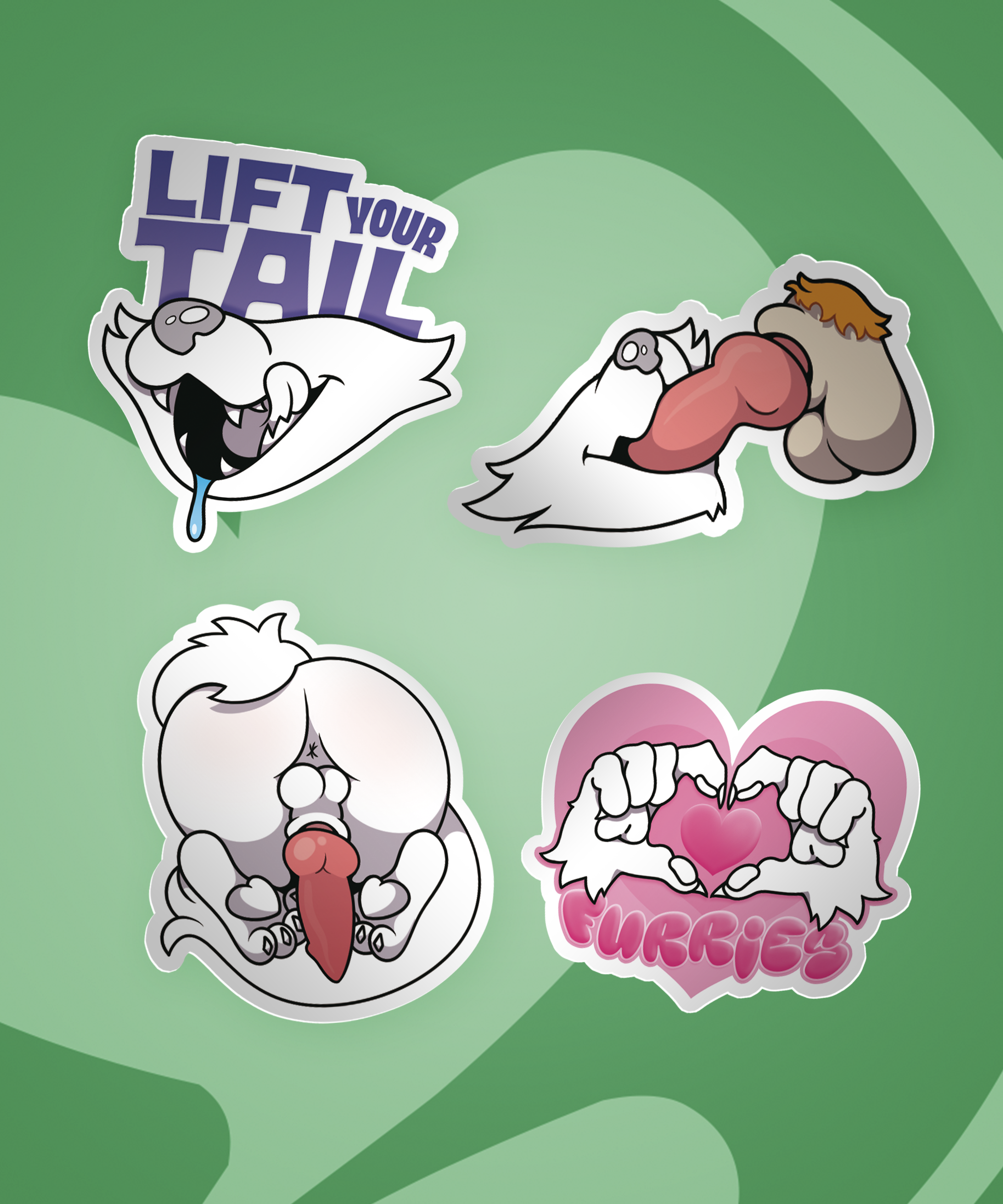 YCH Furry Stickers